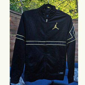 Black & Gold Jordan X Limited Edition Asahd Track Jacket Full Zip Youth XL